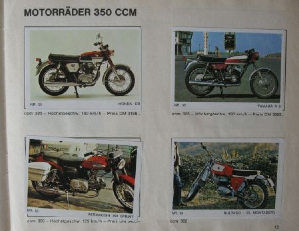 Americana "Motorrad Parade" Motorbike-Scrapbook 1970 (2447)
